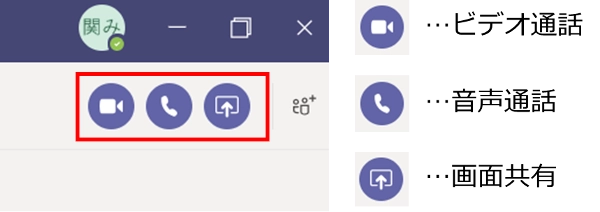 通話／ビデオ通話（ビデオ会議）