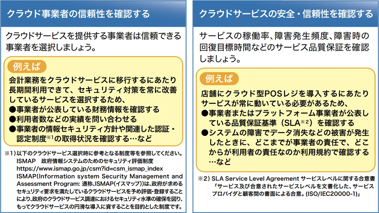 IPA「中小企業のためのクラウドサービス安全利用の手引き」