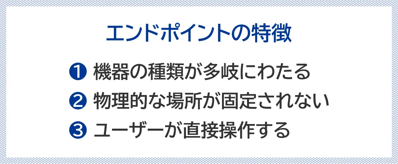 エンドポイントの特徴